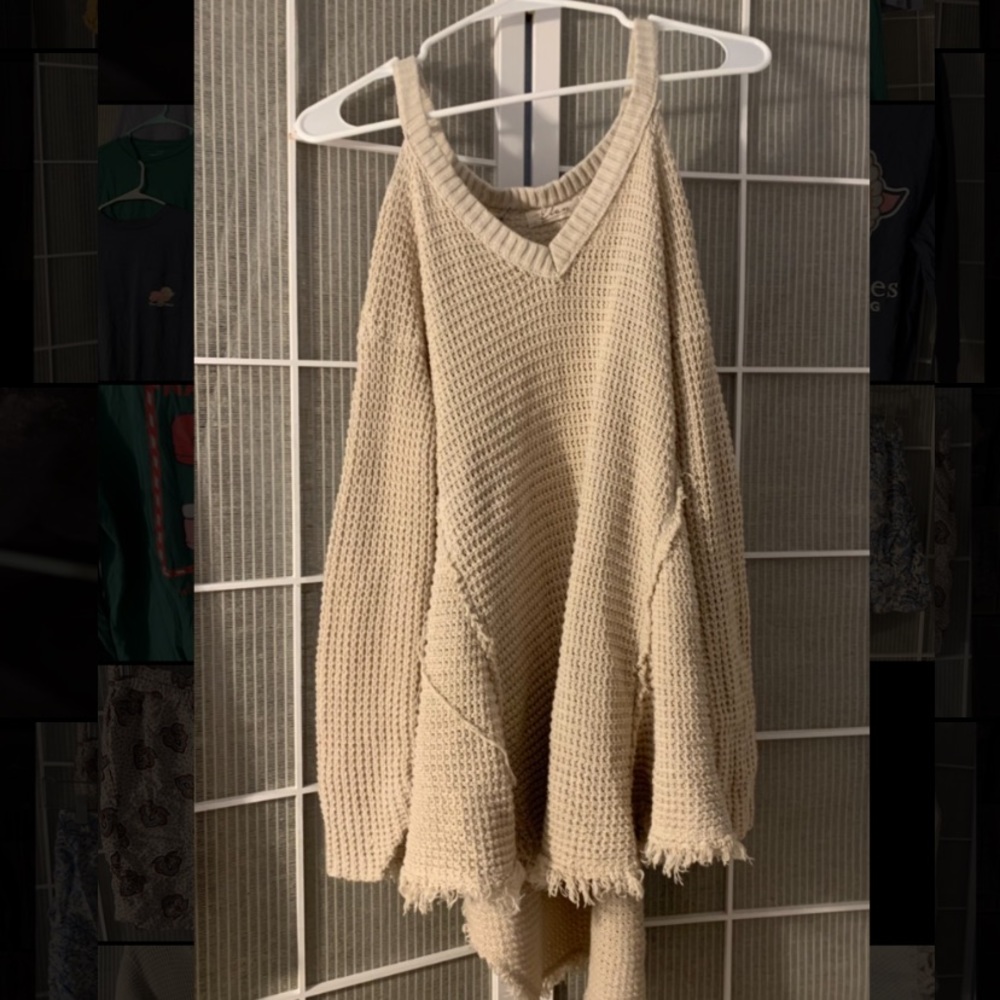 KNIT CREAM SWEATER 🔥 AERI